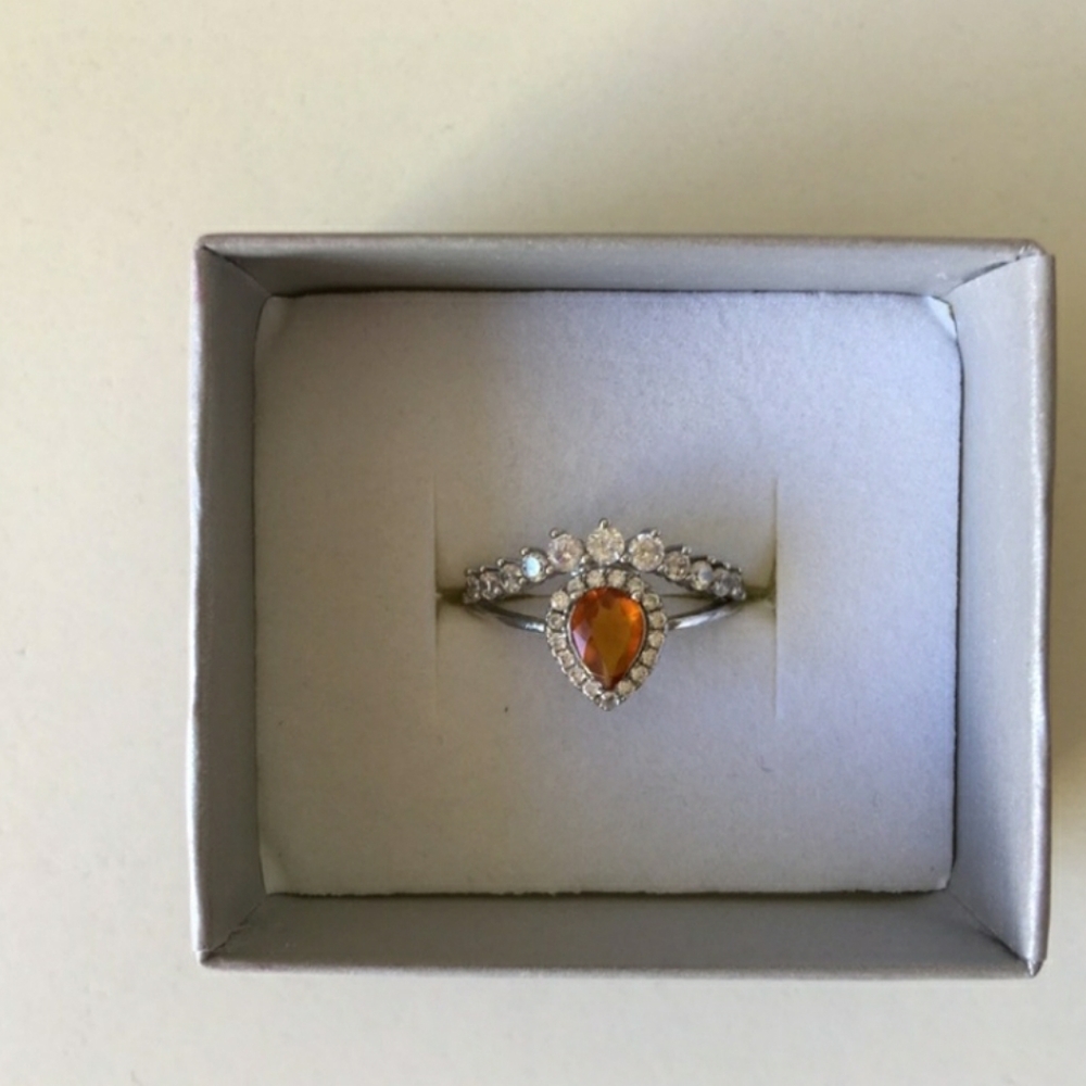 Silver Citrine Ring